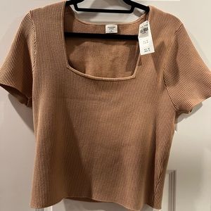 Abercrombie Tan Sweater Tee